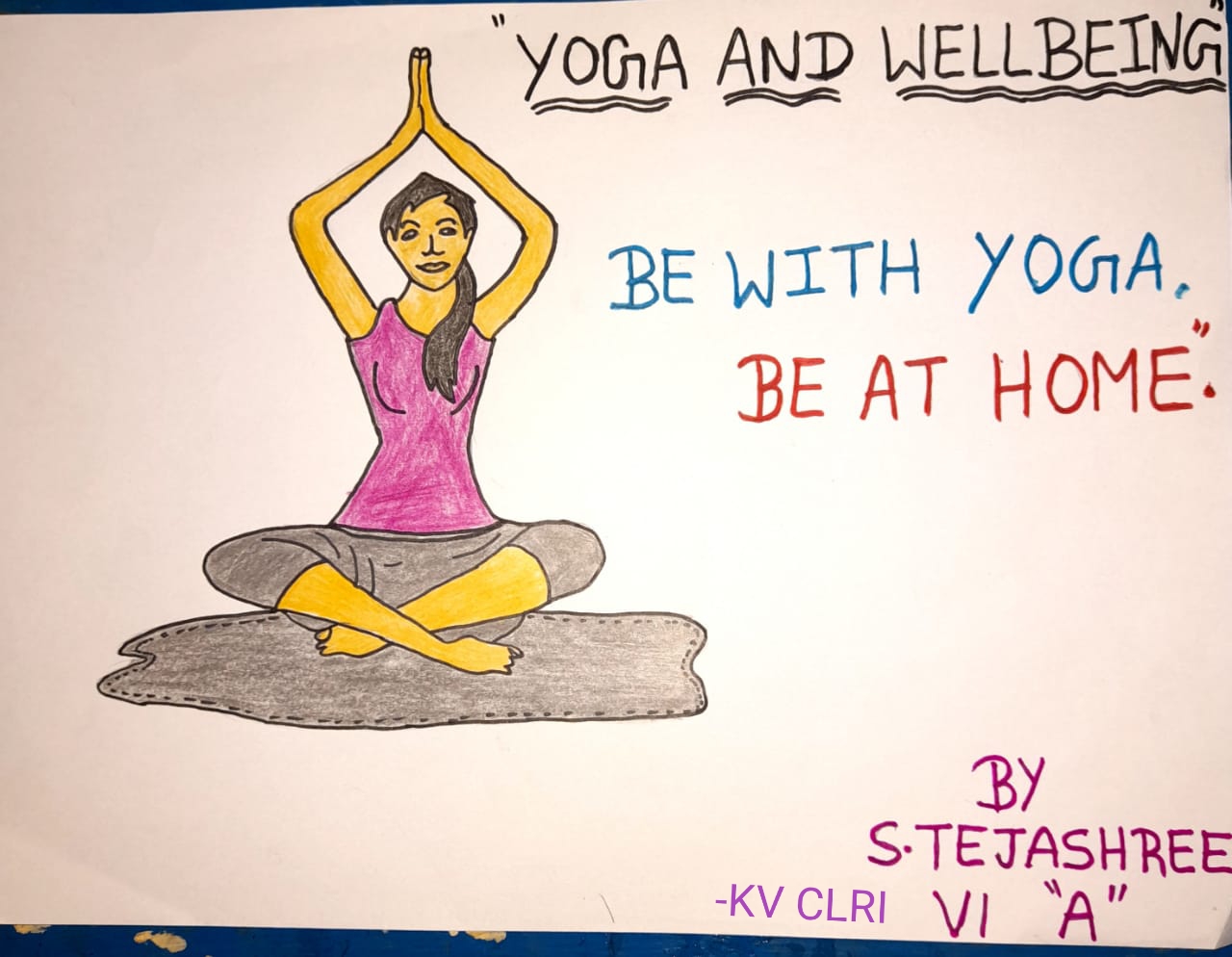 International Yoga Day Painting for Beginners, Meditation Painting