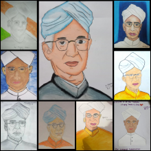 TEACHER'S DAY 2020- PAINTINGS BY STUDENTS