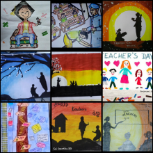 TEACHER'S DAY 2020- PAINTINGS BY STUDENTS