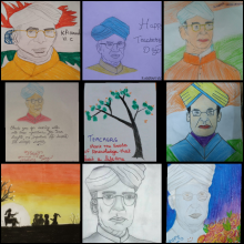 TEACHER'S DAY 2020- PAINTINGS BY STUDENTS