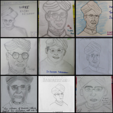 TEACHER'S DAY 2020- PAINTINGS BY STUDENTS