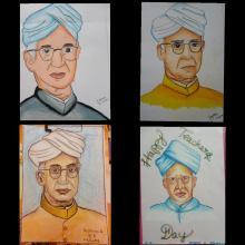 TEACHER'S DAY 2020- PAINTINGS BY STUDENTS